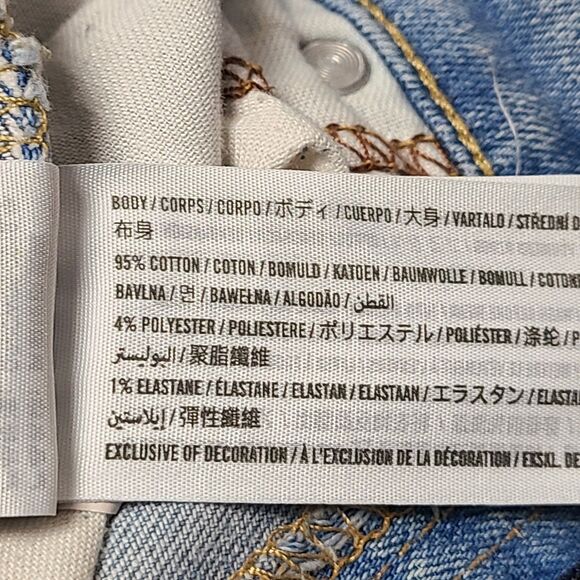 Hollister Mens Jeans 29x30 Blue Slim Straight Epic Flex Distressed Denim Pants - Picture 7 of 10